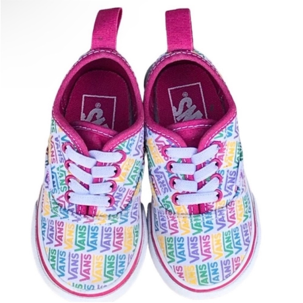 Vans ERA AOP GRADE-SCHOOL Rainbow Print Infant Toddler Slip On Shoes Size 6